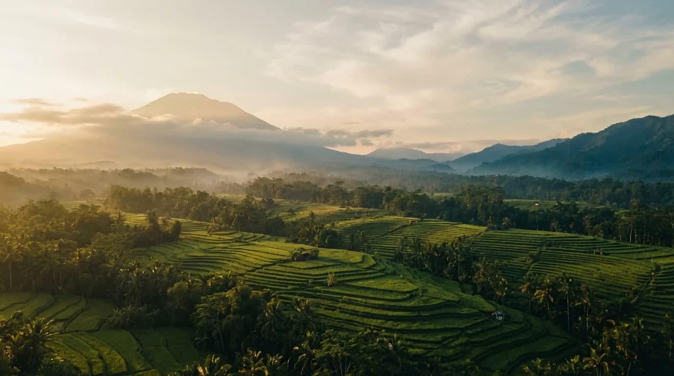Bali tropical landscape